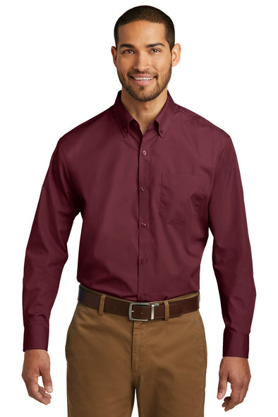 Port Authority Long Sleeve Carefree Poplin Shirt