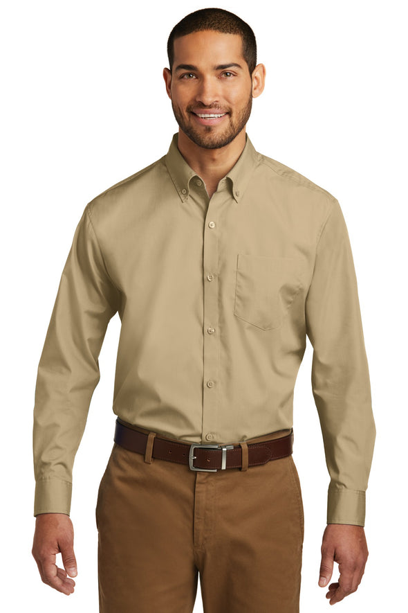 Port Authority Long Sleeve Carefree Poplin Shirt
