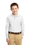 Port Authority Youth Long Sleeve Silk Touch Polo