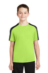 Sport-Tek Youth PosiCharge Competitor Sleeve-Blocked Tee