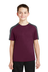Sport-Tek Youth PosiCharge Competitor Sleeve-Blocked Tee