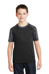 Sport-Tek Youth CamoHex Colorblock Tee