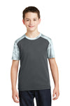 Sport-Tek Youth CamoHex Colorblock Tee