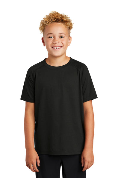 Sport-Tek Youth PosiCharge Tri-Blend Wicking Raglan Tee