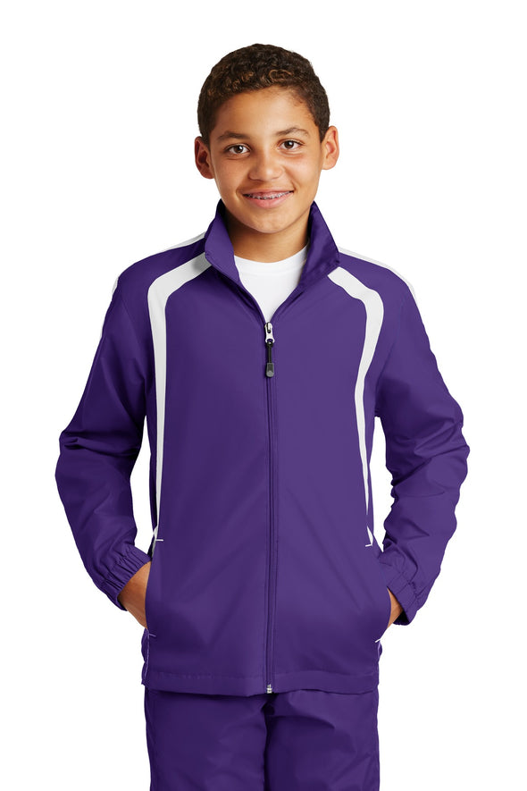 Sport-Tek Youth Colorblock Raglan Jacket