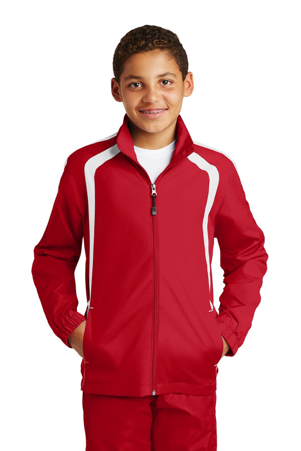 Sport-Tek Youth Colorblock Raglan Jacket