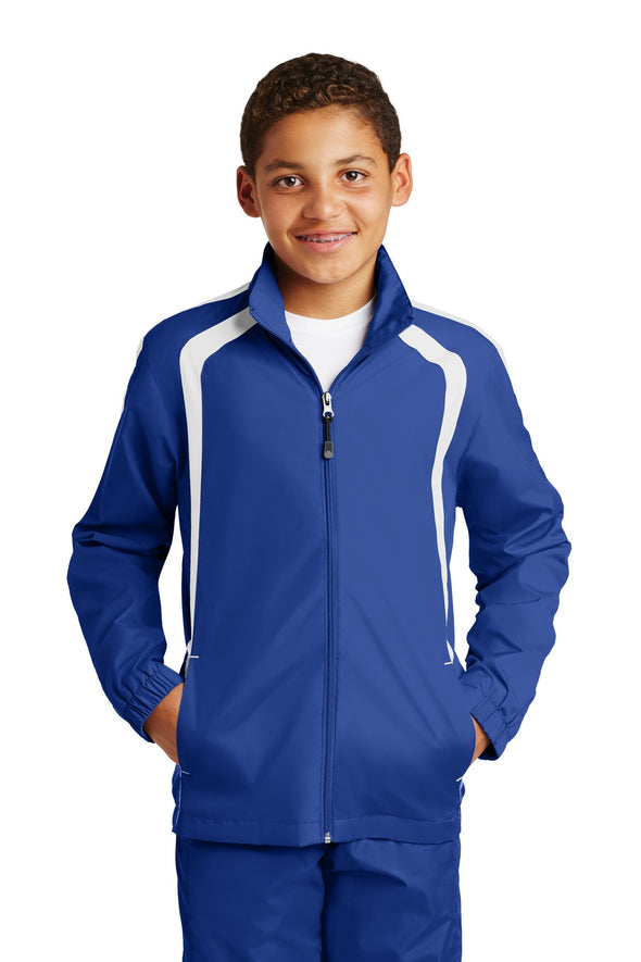 Sport-Tek Youth Colorblock Raglan Jacket