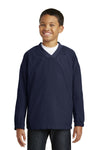 Sport-Tek Youth V-Neck Raglan Wind Shirt