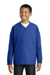 Sport-Tek Youth V-Neck Raglan Wind Shirt