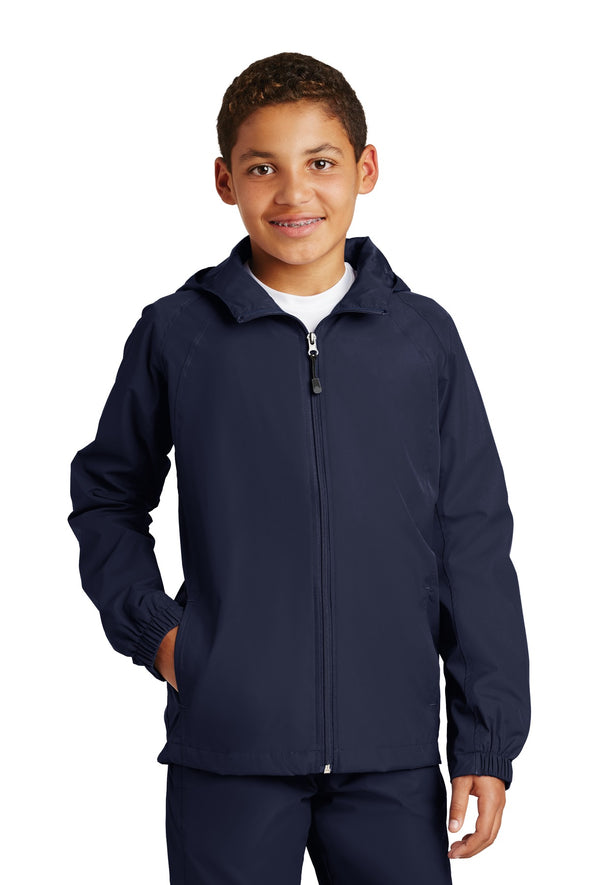 Sport-Tek Youth Hooded Raglan Jacket