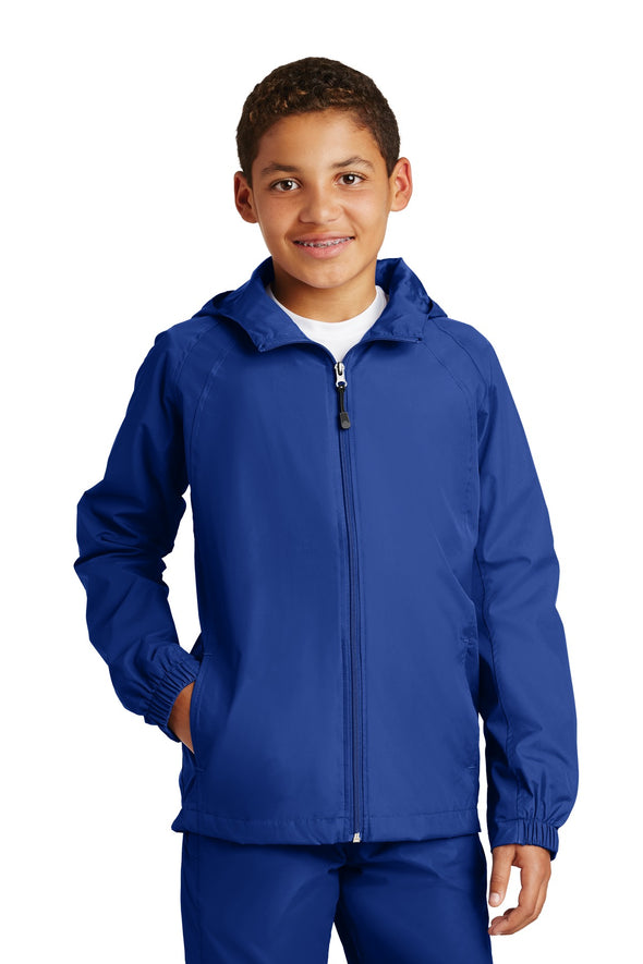 Sport-Tek Youth Hooded Raglan Jacket