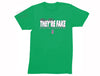 Free Shipping Men's Breast Cancer Awareness They're Fake PINK Ribbon Survivor Crewneck T-Shirt