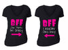 Free Shipping Matching Couples Family Valentine's Day Love Best Friends  Matching Couple Men Women Crewneck V-Neck  T-shirt Black Group 3