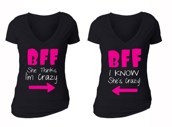 Free Shipping Matching Couples Family Valentine's Day Love Best Friends  Matching Couple Men Women Crewneck V-Neck  T-shirt Black Group 3