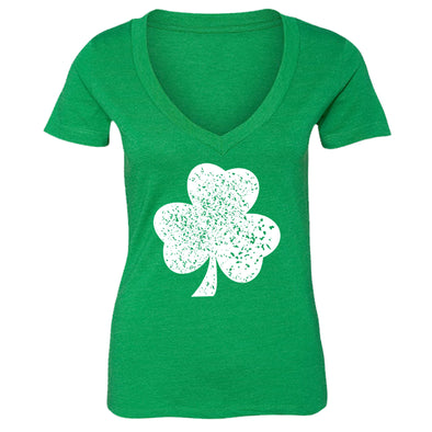 Free Shipping Womens St. Patrick's Day Saint Paddy Drunk shirt Shamrock Clover Irish Women Short Sleeve V-Neck T-Shirt