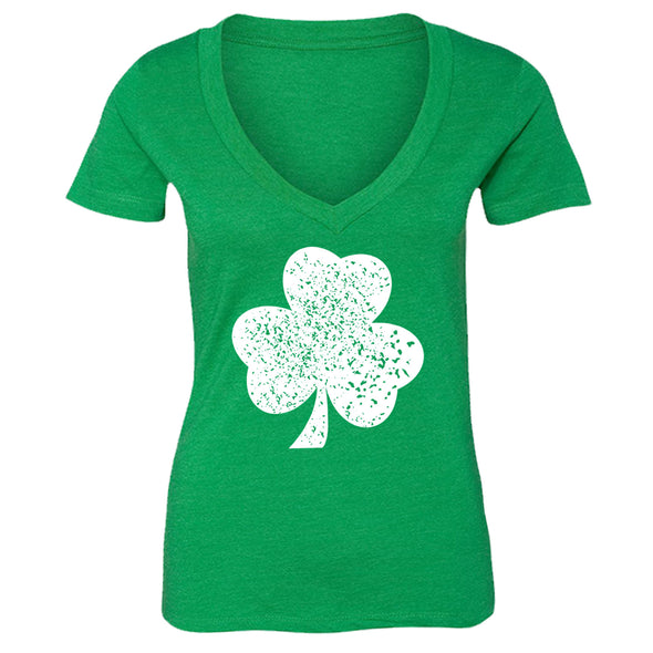Free Shipping Womens St. Patrick's Day Saint Paddy Drunk shirt Shamrock Clover Irish Women Short Sleeve V-Neck T-Shirt