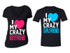 Free Shipping Matching Couples Family Valentine's Day Love Best Friends  Matching Couple Men Women Crewneck V-Neck  T-shirt Black Group 3