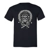 Free Shipping Mens Skull Indian Headress Sugar Skull Day of the Dead Dia De Los Muertos Mexican Heritage Halloween Gothic T-Shirt Black