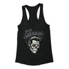 Free Shipping Womens Greaser Skull Skeleton Sugar Skull Day of the Dead Dia De Los Muertos Revolution Heritage Racerback Tanktop Black