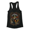 Free Shipping Womens Revolution Tequila Mariachi Sugar Skull Day of the Dead Dia De Los Muertos Mexican Heritage Racerback Tanktop Black