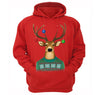 Free Shipping Reindeer Wearing  Sweater Ornaments Ugly Christmas Sweater Winter Santa Holiday Snowman Gift Men Womens Hoodie