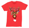Free Shipping Mens Reindeer Wearing Sweater Moustache Lights Ugly Christmas Sweater Winter Holiday Santa Gift Crew Neck T-Shirt