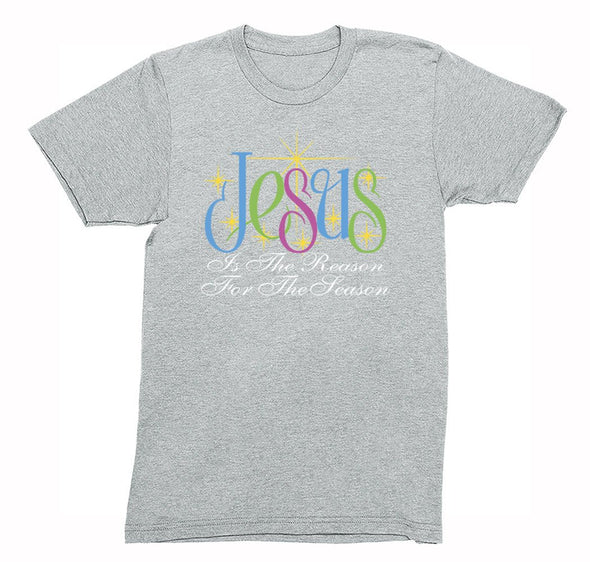 Free Shipping Mens Jesus is the Reason For the Season Religious Christian Catholic Church Winter Holiday Christmas Sweater Crewneck T-Shirt