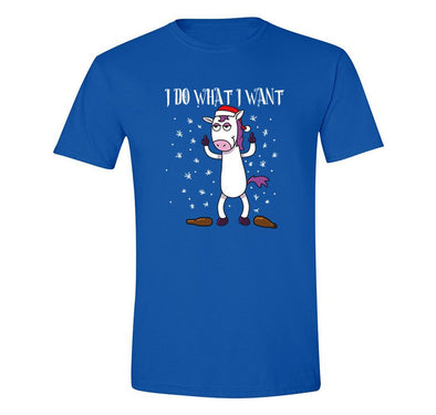 Free Shipping Mens I Do What I Want Unicorn Christmas Sweater Gift Party Santa Funny Holiday Winter Snowman Snowflake Crewneck T-Shirt