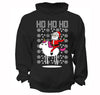Free Shipping Santa Riding Unicorn Ho Ho Ho Ugly Christmas Sweater Pony Snowflake Winter Funny Party Animal Gift Holiday Men Women Hoodie