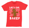 Free Shipping Mens Let's Get Baked Gingerbread Man Cookie 420 Ugly Christmas Sweater Santa Winter Funny Holiday Snow Gift Crewneck T-Shirt