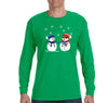 Free Shipping Mens 2 Snowman Stick Up Robber Ugly Christmas Sweater Snowflake Snow Holiday Gift Funny Party Hat Winter Long Sleeve T-Shirt