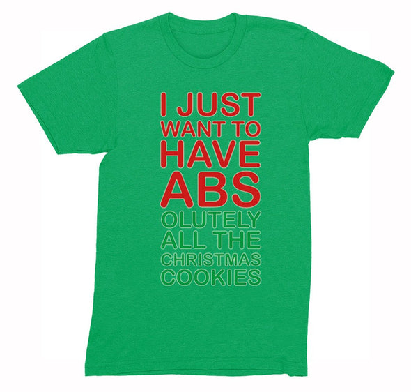 Free Shipping Mens ABS All The Cookies Food Funny Party Eat Gingerbread Gift Ugly Christmas Sweater Holiday Winter Santa Crewneck T-Shirt