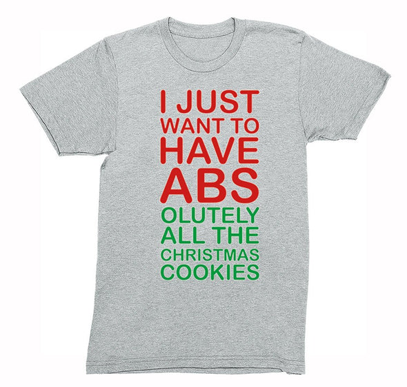 Free Shipping Mens ABS All The Cookies Food Funny Party Eat Gingerbread Gift Ugly Christmas Sweater Holiday Winter Santa Crewneck T-Shirt