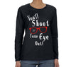Free Shipping Womens Winter You'll Shoot Your Eye Out Glasses Ugly Christmas Story Sweater Gift Movie Funny Winter Party Long Sleeve T-Shirt