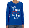 Free Shipping Womens Winter You'll Shoot Your Eye Out Glasses Ugly Christmas Story Sweater Gift Movie Funny Winter Party Long Sleeve T-Shirt