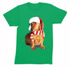 Free Shipping Mens Dachshund Wiener Dog Lover Santa Scarf Animal Cute Holiday Puppy Party Winter Christmas Sweater Crewneck T-Shirt