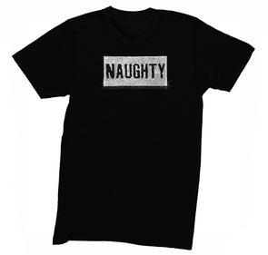 Free Shipping Mens Naughty Nice Flip Reversible Sequin Sequined Sweater Christmas Party  Crewneck T-Shirt