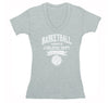 Free Shipping Womens Basketball Property of Athletic Dept.  Sports Fan Play Game Day Team Gift Slam Dunk Score Hoop Court V-Neck T-Shirt