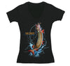 Free Shipping Womens Muskie Fish Freshwater Sport Fisherman Fishing MuskellungeMusky  Lure Reel Lake Vacation Gift V-Neck T-Shirt
