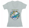 Free Shipping Womens Snook Saltwater Fish Fishing Fisherman Sergeant Robalo Lure Ocean Reel Vacation Florida Gift V-Neck T-Shirt
