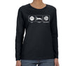 Free Shipping Womens Eat Sleep Volleyball Sports Fan Player Lover Beach Goal Coach Team Gift Mom Wife Girlfriend Long Sleeve T-Shirt