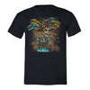 Free Shipping Mens La Catrina Sugar Skull Day of the Dead Dia de los Muertos Mexican Heritage Rose Love Hat Halloween T-Shirt Black