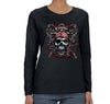 Free Shipping Womens Treasure Hunt Skull and Crossbones Pirate Jolly Roger Ship Guns Gold Gaspar Gift Long Sleeve T-Shirt