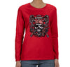 Free Shipping Womens Treasure Hunt Skull and Crossbones Pirate Jolly Roger Ship Guns Gold Gaspar Gift Long Sleeve T-Shirt