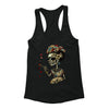 Free Shipping Womens Frieda Kahlo Skeleton Paint Sugar Skull Day of the Dead Dia de los Muertos Mexican Heritage Racerback Tanktop Black
