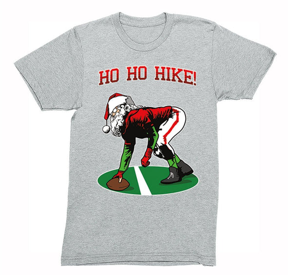 Free Shipping Mens Ho Ho Ho Hike Football Season Christmas Sweater Gift Party Santa  Sports Holiday Winter Crewneck T-Shirt