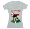 Free Shipping Womens Ho Ho Ho Hike Football Season Sports Fan Christmas Sweater Gift Party Santa Winter V-Neck T-Shirt