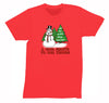 Free Shipping Mens Snowman Salute Our Troops Army Navy Marines Air Force Military Christmas Sweater Santa Tree Winter Crewneck T-Shirt