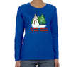 Free Shipping Womens Snowman Salute Our Troops Army Navy Marines Air Force Military Christmas Sweater Tree  Long Sleeve Crewneck T-Shirt