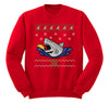 Free Shipping Taco Shark Ugly Christmas Sweater Great White Nautical Holiday Fishing Diving Boat Funny Gift Men Women Crewneck Sweatshirt